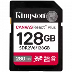 Kingston 128GB SDXC Canvas React Plus SDXC UHS-II 280R/100W U3 V60