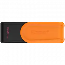 Kingston  256GB Portable USB 3.2 Gen 1 DataTraveler Exodia S (Black/Orange)