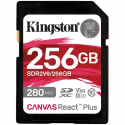 Kingston 256GB SDXC Canvas React Plus SDXC UHS-II 280R/150W U3 V60