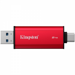 Kingston 2TB Dual USB-A/C Portable SSD, Up to 1050MB/s USB 3.2 Gen 2