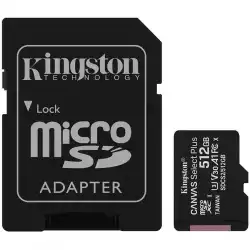 KINGSTON 512GB microSDXC Canvas Select Plus 100R A1 C10 Card + ADP
