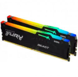 KINGSTON 64GB 6000MT/s DDR5 CL36 DIMM Kit of 2 FURY Beast RGB EXPO                          