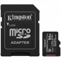 Kingston 64GB microSDXC Canvas Select Plus Gen3 100MB/s A1 Card + Adapter