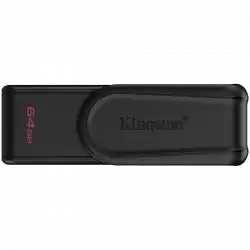 Kingston  64GB Portable USB 3.2 Gen 1 DataTraveler Exodia S (Black/Black)