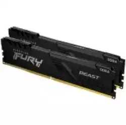 KINGSTON 32GB 3200MHz DDR4 CL16 DIMM Kit of 2 1Gx8 FURY Beast Black