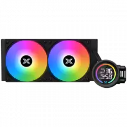 LK 240 Digital (BK AIO,Digital LCD Pump Head & 240mm PWM Fan,Mini ARGB Controller,Intel & AMD Mounting Kit)