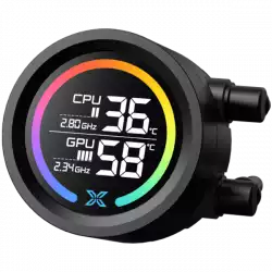 LK 240 Digital (BK AIO,Digital LCD Pump Head & 240mm PWM Fan,Mini ARGB Controller,Intel & AMD Mounting Kit)