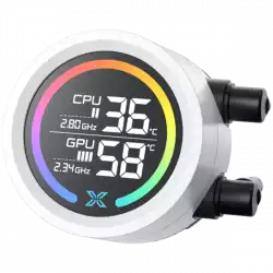 LK 360 Digital Arctic (WH AIO,Digital LCD Pump Head & 360mm PWM Fan,Mini ARGB Controller,Intel & AMD Mounting Kit)