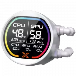 LK Pro 360 Digital Arctic EN47411 (WH AIO,Digital LCD Pump & 360mm PWM Fan,Mini ARGB Controller,Intel & AMD & 20xx)