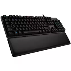 Logitech G513 Keyboard, GX Brown Tactile, Lightsync RGB, USB Passthrough Data/Power, Alumium Alloy, Game Mode, Memory Foam Palmrest, Gaming Keycaps, Keycap Puller, Black Carbon