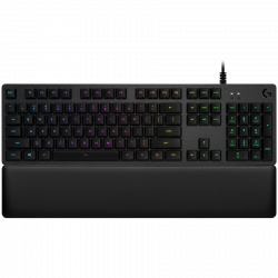 Logitech G513 Keyboard, GX Brown Tactile, Lightsync RGB, USB Passthrough Data/Power, Alumium Alloy, Game Mode, Memory Foam Palmrest, Gaming Keycaps, Keycap Puller, Black Carbon