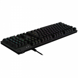 Logitech G513 Keyboard, GX Brown Tactile, Lightsync RGB, USB Passthrough Data/Power, Alumium Alloy, Game Mode, Memory Foam Palmrest, Gaming Keycaps, Keycap Puller, Black Carbon