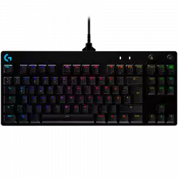 LOGITECH G PRO TKL Corded Mechanical Gaming Keyboard - BLACK - US INT'L - USB - CLICKY