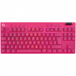 LOGITECH G PRO X TKL LIGHTSPEED Mechanical Gaming Keyboard - MAGENTA - US INT'l - TACTILE