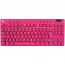 LOGITECH G PRO X TKL LIGHTSPEED Mechanical Gaming Keyboard - MAGENTA - US INT'l - TACTILE