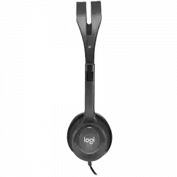 LOGITECH H111 Corded Stereo Headset - BLACK - 3.5 MM