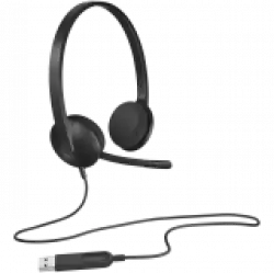 LOGITECH H340 Corded Headset - BLACK - USB