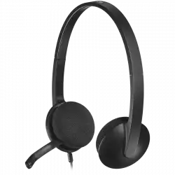 LOGITECH H340 Corded Headset - BLACK - USB