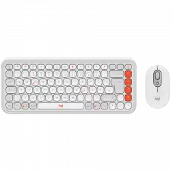 LOGITECH POP ICON COMBO - OFF WHITE - US INT'L - BT  - INTNL-973
