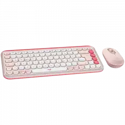 LOGITECH POP ICON COMBO - ROSE - US INT'L - BT  - INTNL-973