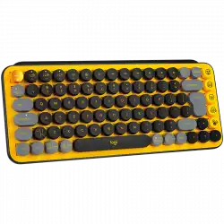 LOGITECH POP Keys Bluetooth Mechanical Keyboard - BLAST YELLOW - US INT'L