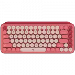 LOGITECH POP Keys Bluetooth Mechanical Keyboard - HEARTBREAKER ROSE - US INT'L