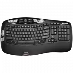 Logitech Wave Keys wireless ergonomic keyboard - GRAPHITE - US INT`L - 2.4GHZ/BT - N/A - INTNL-973 - UNIVERSAL