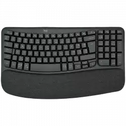 Logitech Wave Keys wireless ergonomic keyboard - GRAPHITE - US INT`L - 2.4GHZ/BT - N/A - INTNL-973 - UNIVERSAL