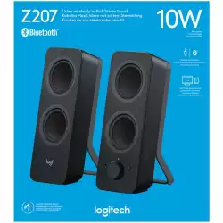 Logitech Z207 Bluetooth Computer Speakers - Black