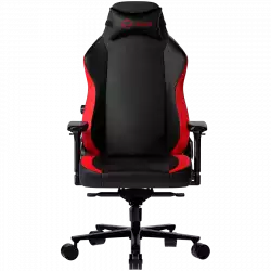 LORGAR Embrace 533, Gaming chair, PU eco-leather, 1.8 mm metal frame, multiblock mechanism, 4D armrests, 5 Star aluminium base, Class-4 gas lift, 75mm PU casters, Black + red