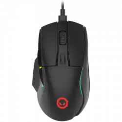 LORGAR Jetter 357, gaming mouse, Optical Gaming Mouse with 6 programmable buttons, Pixart ATG4090 sensor, DPI can be up to 8000, 30 million times key life, 1.8m PVC USB cable, Matt UV coating and RGB lights with 4 LED flowing mode, size:124.90*71.65*41.36mm, 115g