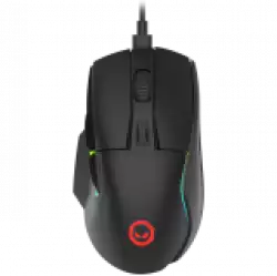 LORGAR Jetter 357, gaming mouse, Optical Gaming Mouse with 6 programmable buttons, Pixart ATG4090 sensor, DPI can be up to 8000, 30 million times key life, 1.8m PVC USB cable, Matt UV coating and RGB lights with 4 LED flowing mode, size:124.90*71.65*41.36mm, 115g