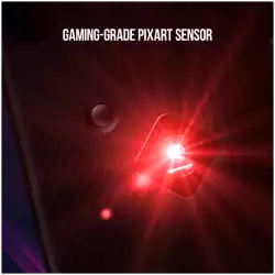 LORGAR Jetter 357, gaming mouse, Optical Gaming Mouse with 6 programmable buttons, Pixart ATG4090 sensor, DPI can be up to 8000, 30 million times key life, 1.8m PVC USB cable, Matt UV coating and RGB lights with 4 LED flowing mode, size:124.90*71.65*41.36mm, 115g