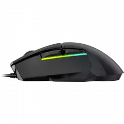 LORGAR Jetter 357, gaming mouse, Optical Gaming Mouse with 6 programmable buttons, Pixart ATG4090 sensor, DPI can be up to 8000, 30 million times key life, 1.8m PVC USB cable, Matt UV coating and RGB lights with 4 LED flowing mode, size:124.90*71.65*41.36mm, 115g