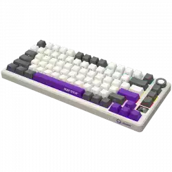 LORGAR KBP7075W, Wireless 75% Mechanical Gaming Keyboard Pro, Beige, EN layout