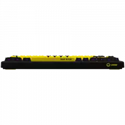 LORGAR KBP7075W, Wireless 75% Mechanical Gaming Keyboard Pro, Black/yellow, EN layout