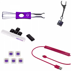 LORGAR KBP70MW, Wireless 65% Mechanical Gaming Keyboard Pro, Black/red, EN layout                          