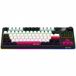 LORGAR KBP70TKLW, Wireless TKL Mechanical Gaming Keyboard Pro, Black/red, EN layout