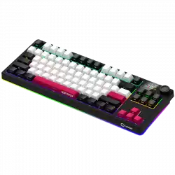 LORGAR KBP70TKLW, Wireless TKL Mechanical Gaming Keyboard Pro, Black/red, EN layout