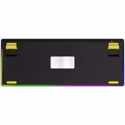 LORGAR KBP70TKLW, Wireless TKL Mechanical Gaming Keyboard Pro, Black/yellow, EN layout