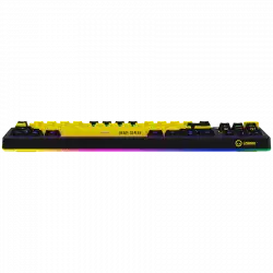 LORGAR KBP70TKLW, Wireless TKL Mechanical Gaming Keyboard Pro, Black/yellow, EN layout