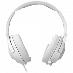 LORGAR Noah 101, Gaming headset with microphone, 3.5mm jack connection, cable length 2m, foldable design, PU leather ear pads, size: 185*195*80mm, 0.245kg, white