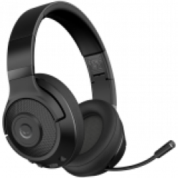 LORGAR Noah 500, Wireless Gaming headset with microphone, JL7006, BT 5.3, battery life up to 58 h (1000mAh), USB (C) charging cable (0.8m), 3.5 mm AUX cable (1.5m), size: 195*185*80mm, 0.24kg, black
