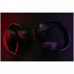 Lorgar Noah 501, gaming bluetooth headset with microphone, BT 5.3 JL7006, battery 1000mAh, type-C charging cable 0.8m, audio cable 1.5m, size:195*185*80mm, 0.28kg. Black