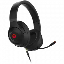 Lorgar Noah 501, gaming bluetooth headset with microphone, BT 5.3 JL7006, battery 1000mAh, type-C charging cable 0.8m, audio cable 1.5m, size:195*185*80mm, 0.28kg. Black