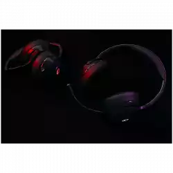 Lorgar Noah 501, gaming bluetooth headset with microphone, BT 5.3 JL7006, battery 1000mAh, type-C charging cable 0.8m, audio cable 1.5m, size:195*185*80mm, 0.28kg. Black