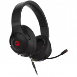Lorgar Noah 501, gaming bluetooth headset with microphone, BT 5.3 JL7006, battery 1000mAh, type-C charging cable 0.8m, audio cable 1.5m, size:195*185*80mm, 0.28kg. Black