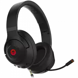 Lorgar Noah 501, gaming bluetooth headset with microphone, BT 5.3 JL7006, battery 1000mAh, type-C charging cable 0.8m, audio cable 1.5m, size:195*185*80mm, 0.28kg. Black