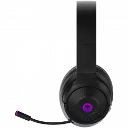 Lorgar Noah 701, gaming headset with microphone, 2.4G+ BT 5.0 Realtek 8763, battery 1000mAh, type-C charging cable 0.8m, audio cable 1.5m, size:195*185*80mm, 0.28kg. Black
