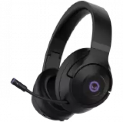 Lorgar Noah 701, gaming headset with microphone, 2.4G+ BT 5.0 Realtek 8763, battery 1000mAh, type-C charging cable 0.8m, audio cable 1.5m, size:195*185*80mm, 0.28kg. Black